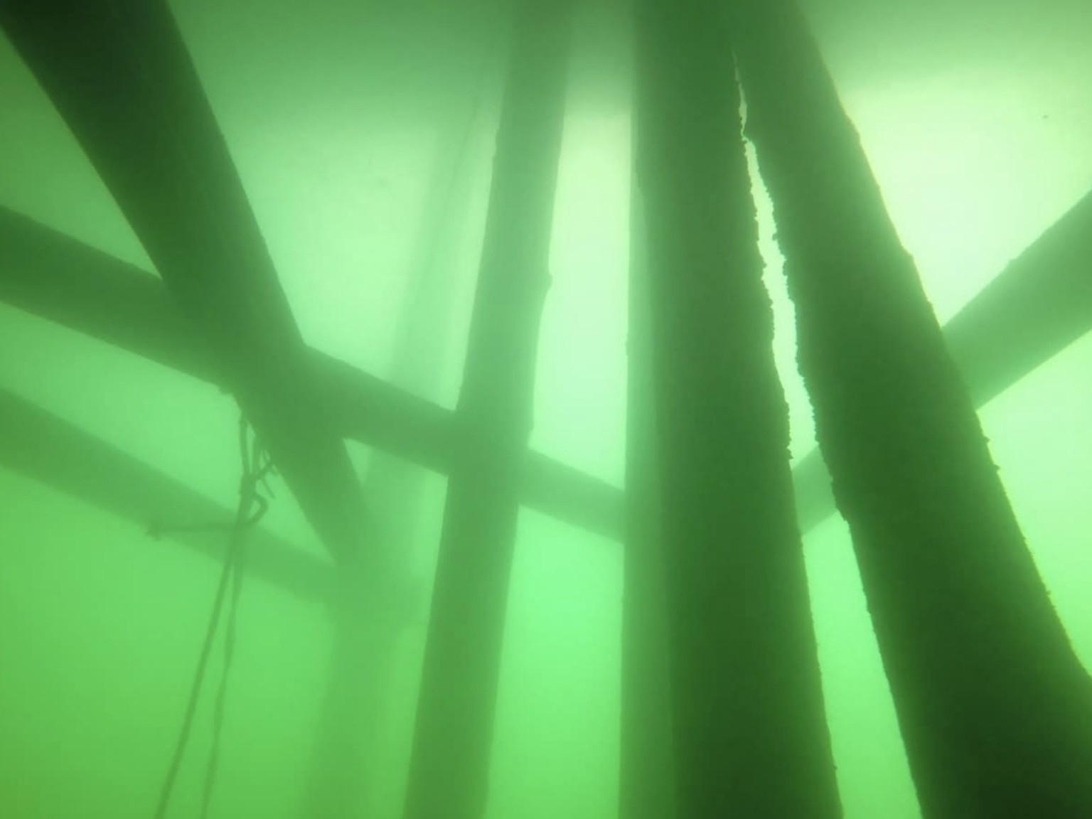 Unterwasserstruktur am Wolfgangsee